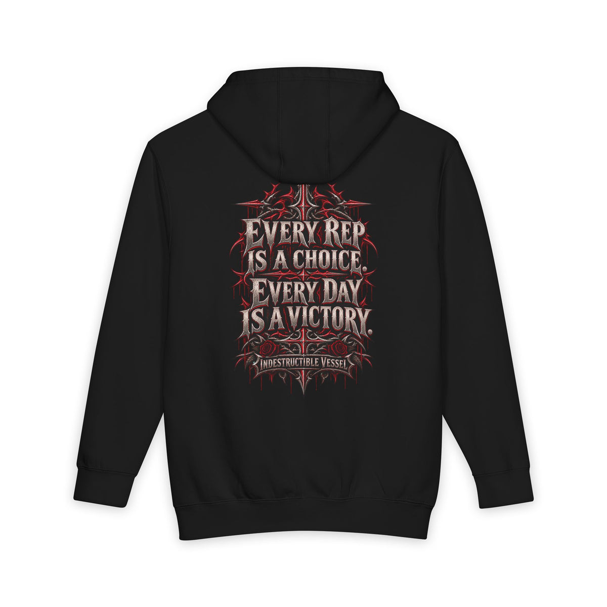 Reps Over Relapse Pullover Hoodie – Every Rep Is a Choice Gym Motivation