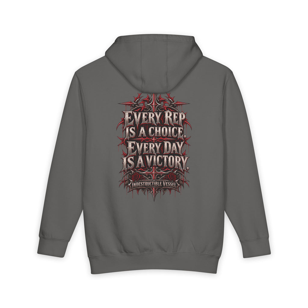 Reps Over Relapse Pullover Hoodie – Every Rep Is a Choice Gym Motivation
