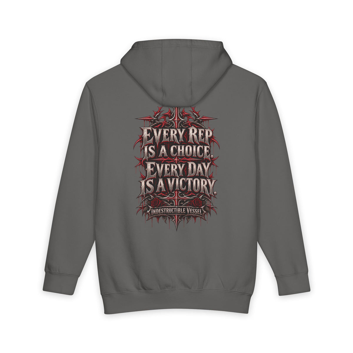 Reps Over Relapse Pullover Hoodie – Every Rep Is a Choice Gym Motivation