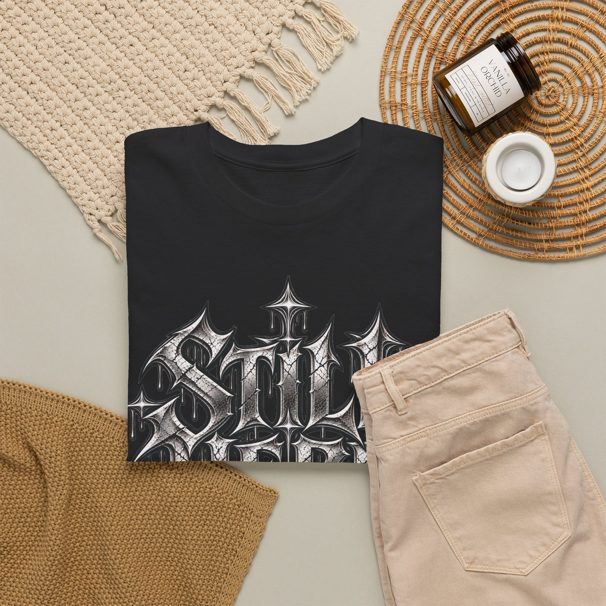 Still Here T-Shirt — Gothic Recovery & Faith Tee